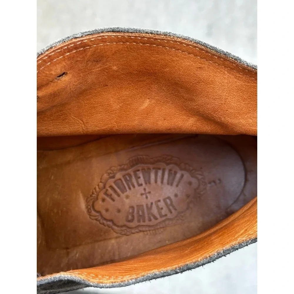 Fiorentini + Baker Mens Grey Suede Chukka Boots Made in Italy Sz 43 Ankle Boots